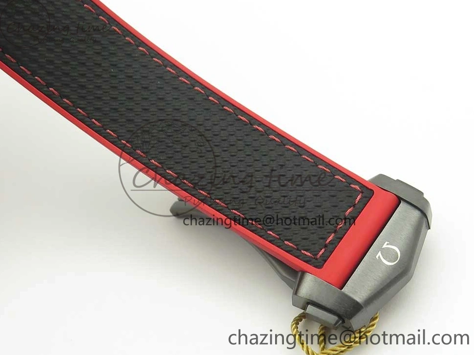 0209 Trendy Planet Ocean 45.5mm Deep Black red Real Ceramic VSF 1:1 Best Edition on Black Nylon Strap A8906 Super Clone 7986